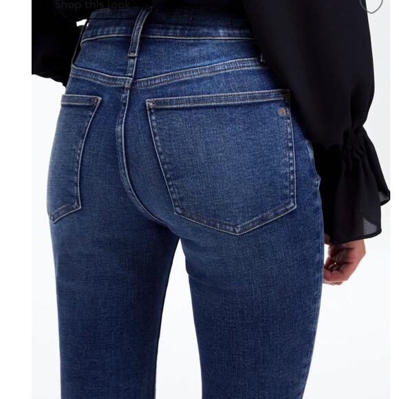 NWOT Madewell Mid Rise Kick Out Crop Jeans in Lenoir Wash Size 28 - Picture 8 of 14